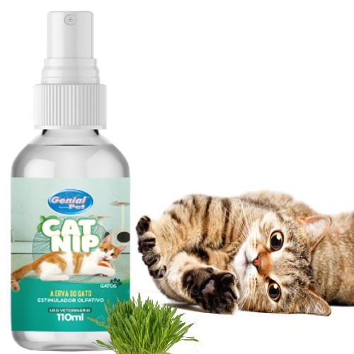 Catnip Erva Do Gato 110ml Spray Natural Deixa o Ga
