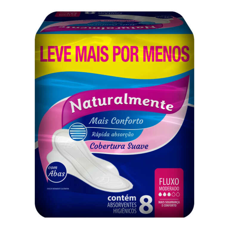 Absorvente Naturalmente Mais Conforto Suave com Ab