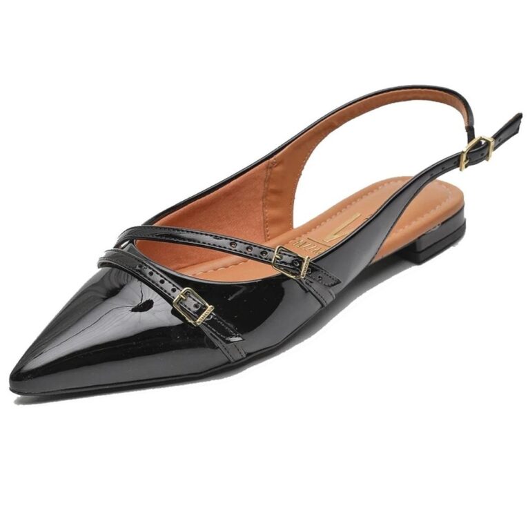 Sapatilha Vizzano Slingback Verniz Bico Fino ̵