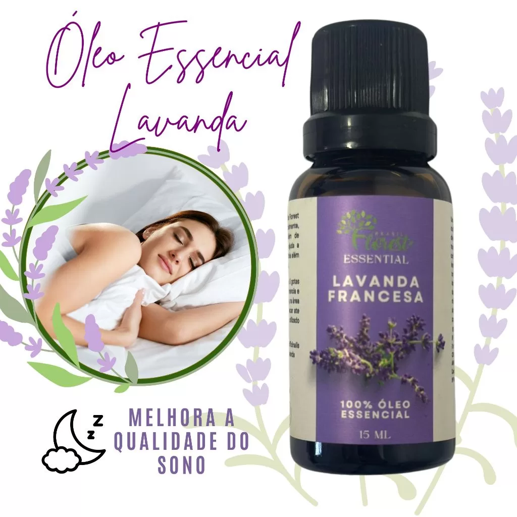 Óleo Essencial de Lavanda Francesa 100% Puro Florest Brasil