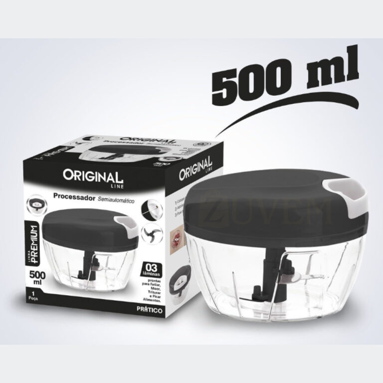 Processador de alimentos, triturador 3 laminas 500