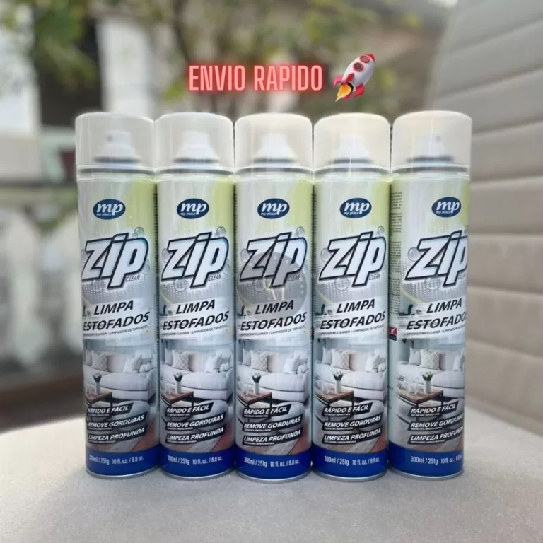 Espuma Para Limpeza de  Estofados Spray Zip Clean 