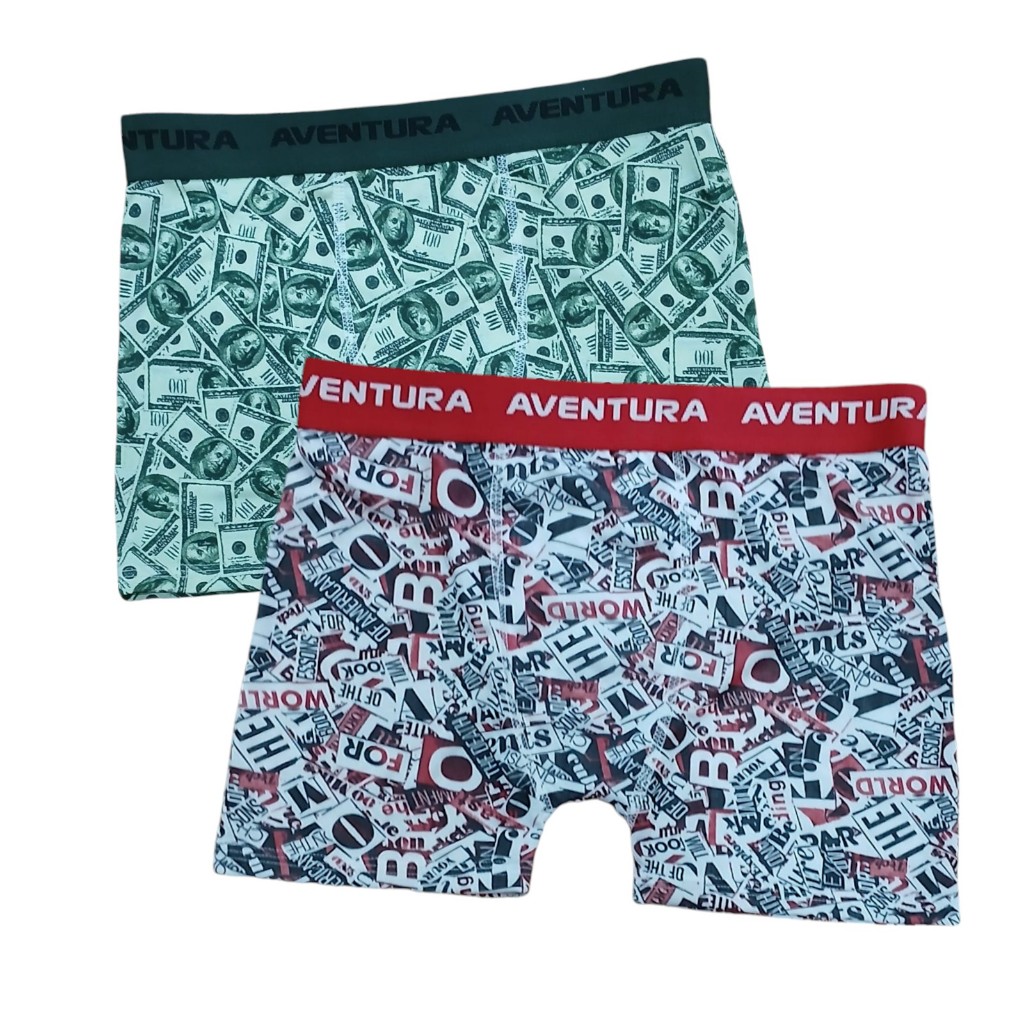 Kit 1 à 5 Cueca Boxer Infantil Estampada Confortável e Ajustável