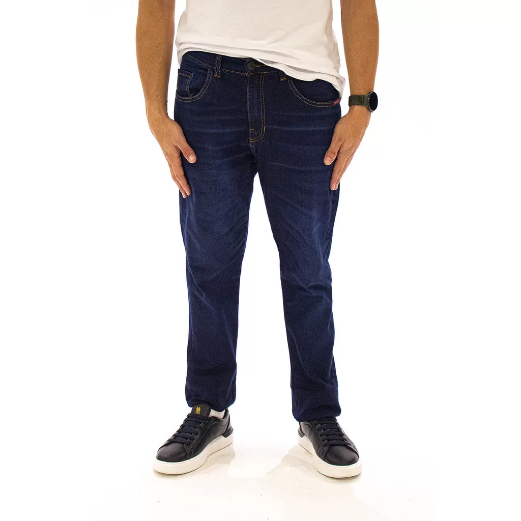 Calça Jeans Masculina Slim Belline Polo Wear Jeans Escuro