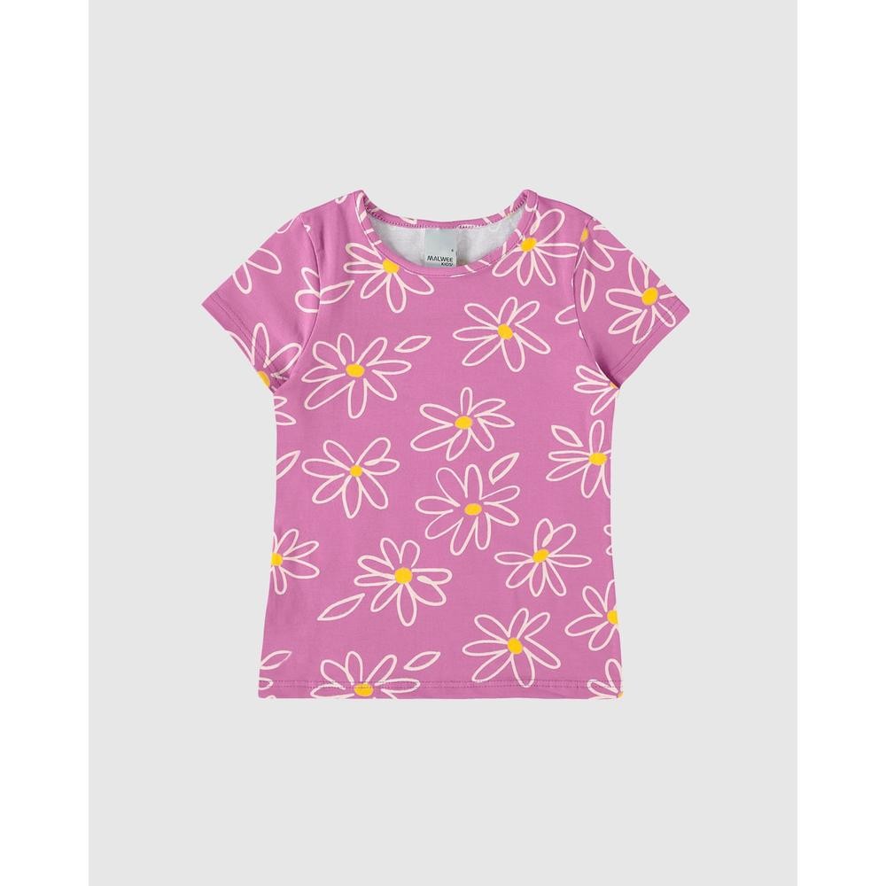 Blusa Infantil Menina Estampada Em Algodão Malwee Kids