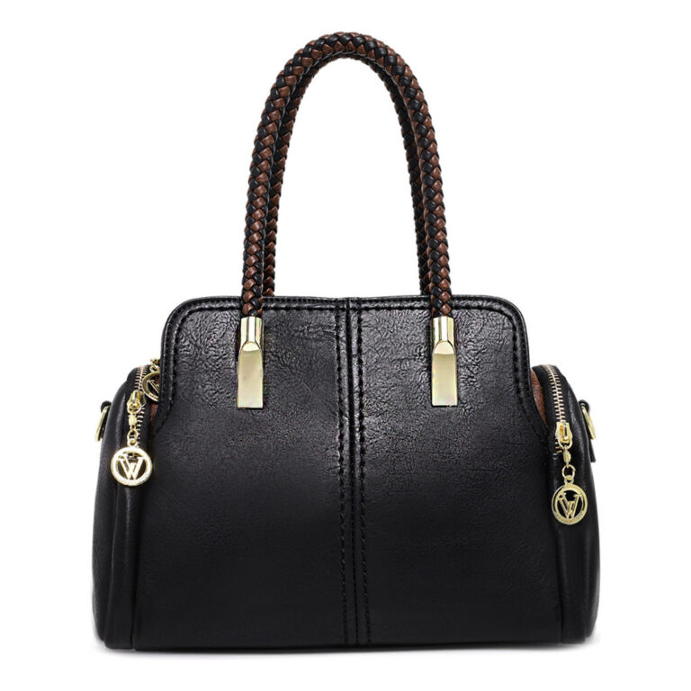Bolsa Feminina Média Baú De Mão Transversal De 