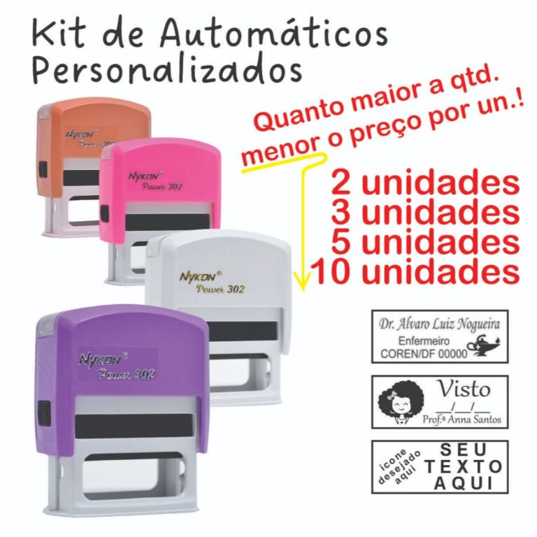 Kit de Carimbo Automático 2un – 10un –