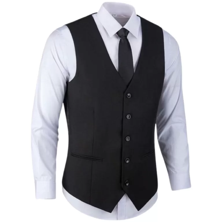 Colete Social Slim de Luxo Masculino Ajustável &#