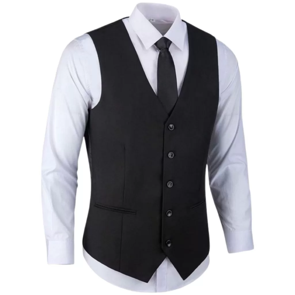 Colete Social Slim de Luxo Masculino Ajustável – Envio Imediato