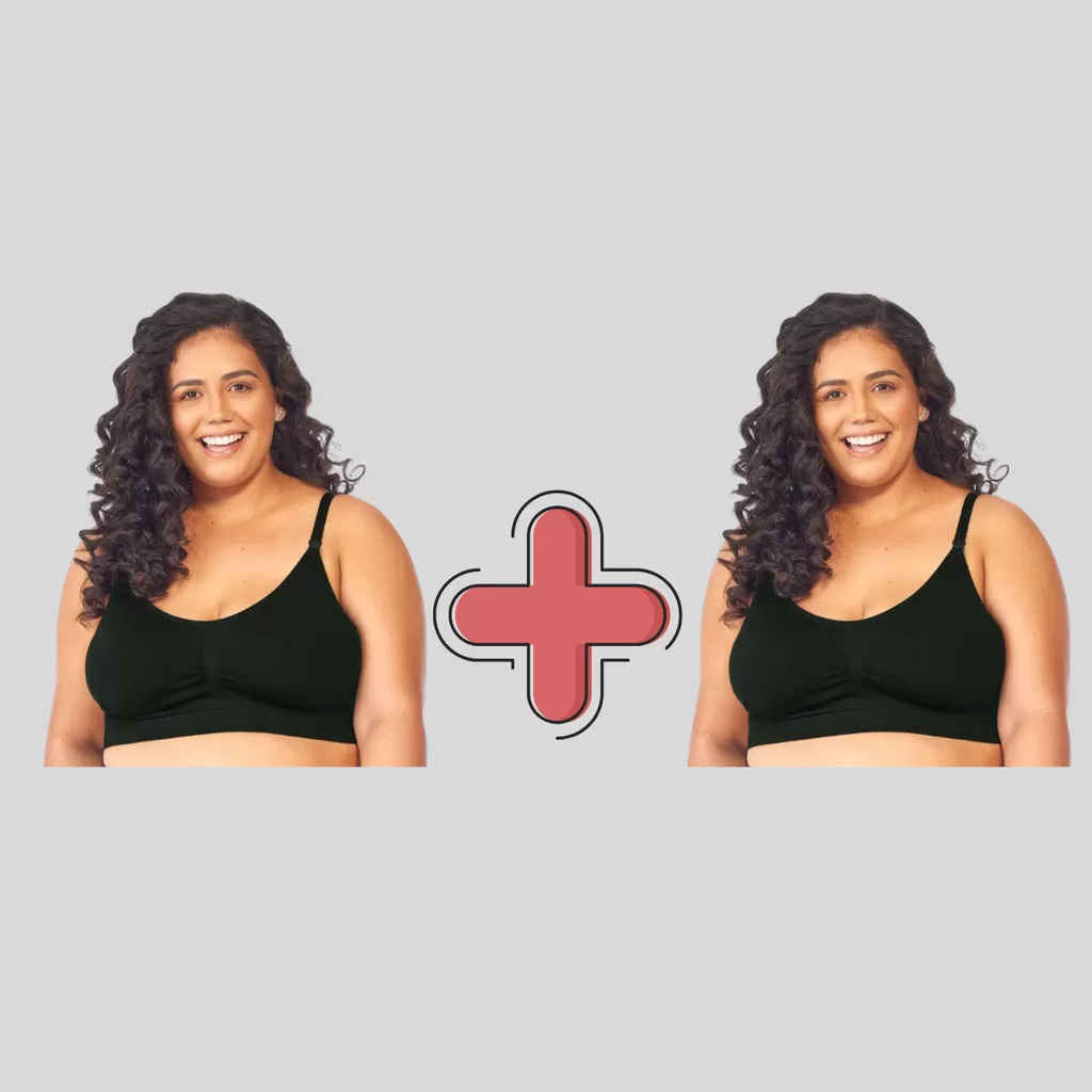 Conjunto De Sutiã Plus Size Para Gestantes Amamentação sem Costura Grávida