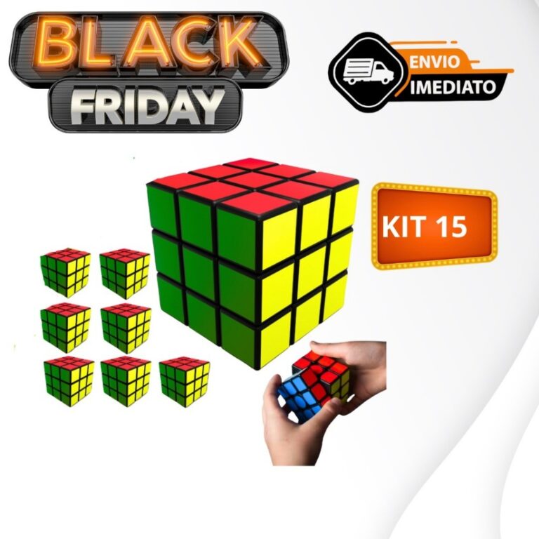 Kit 15 Cubo Mágico 5x5cm Brinquedo Interativo Cri