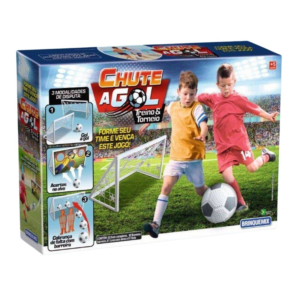 Gol a Gol Brinquedo Infantil Brinquemix kit 2 Traves Promoção