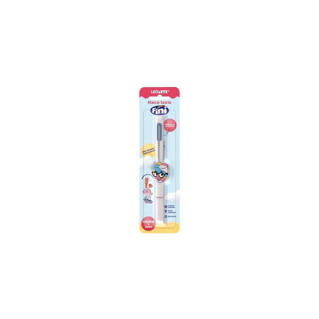 Marca-Texto C/ Pingente Fini Marshmallow –  Leoarte