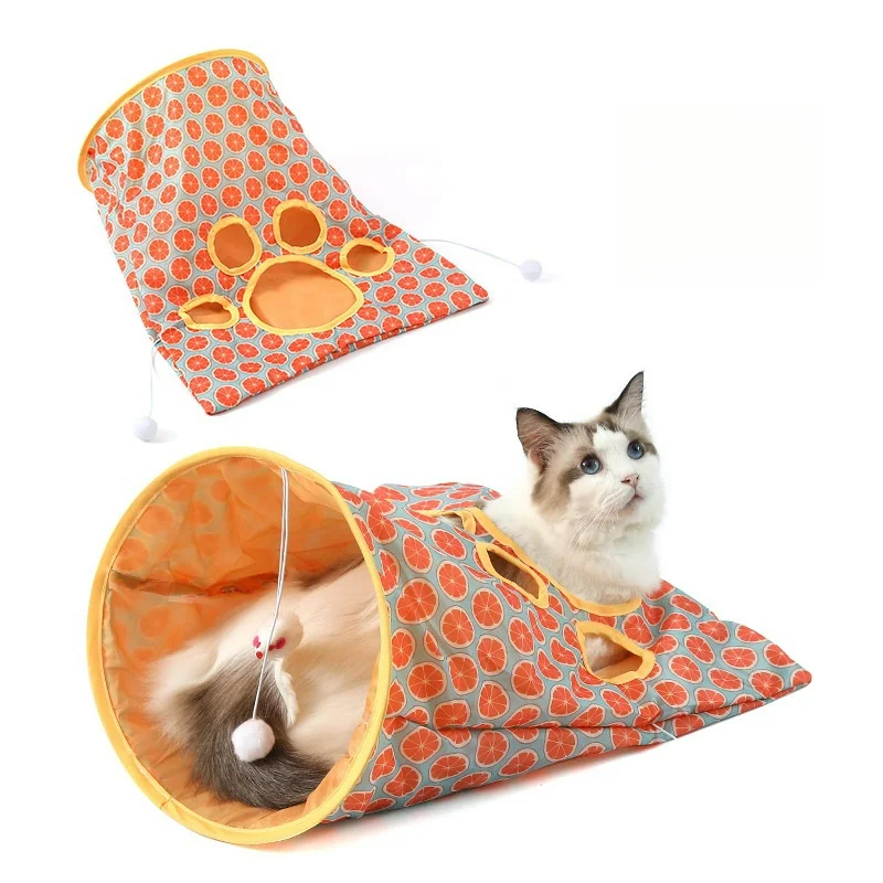 Saco Tunel Brinquedo Gato Pet Labirinto Com Bolinhas Rato Túnel Plástico Resistente Ratinho