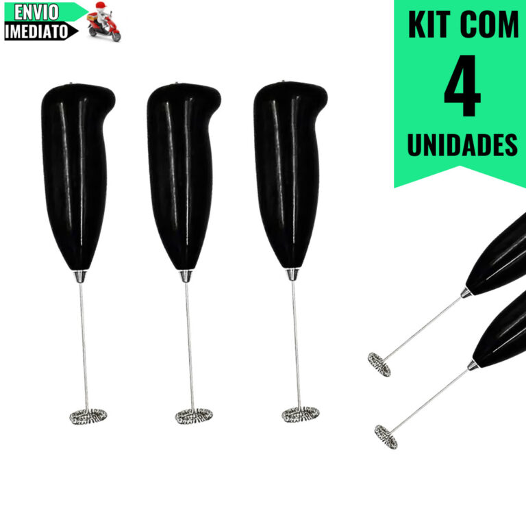 Kit com 4 Misturadores de Bebidas em Aço Inox 21 