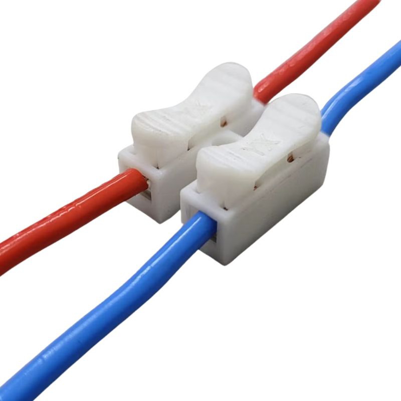 50/100 Conector de PressÃo 2 via para fios duplo Emenda Sem Solda Sem Parafusos 15400