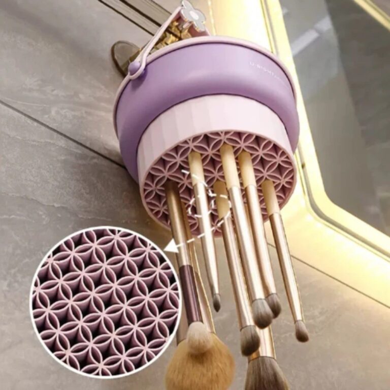 Estojo De Limpeza De Escova Pincel De Maquiagem Or