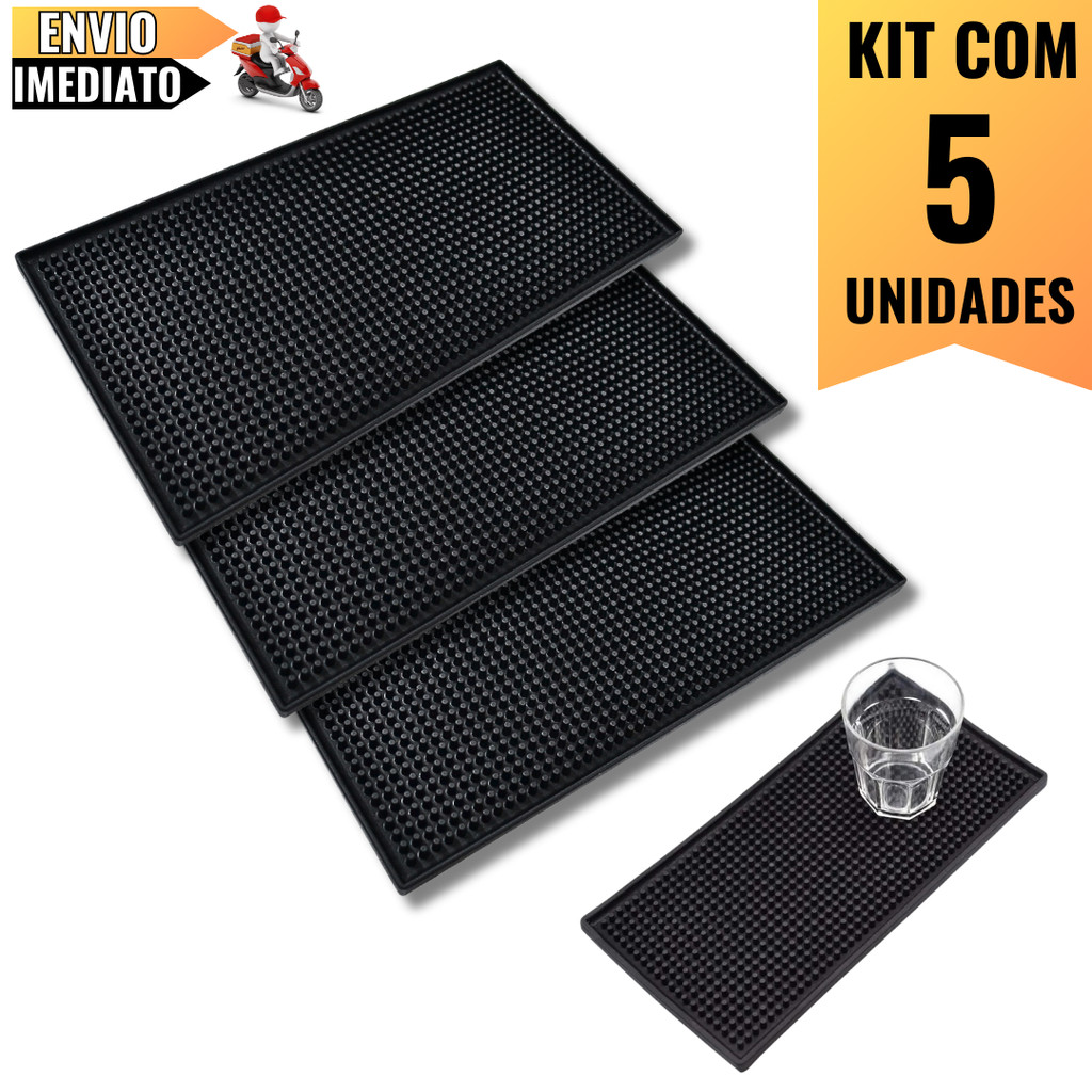 Kit 5 Escorredores de Louça em PVC 30x15cm  Design Compacto e Resistente Para Facilitar Seu Dia a Di