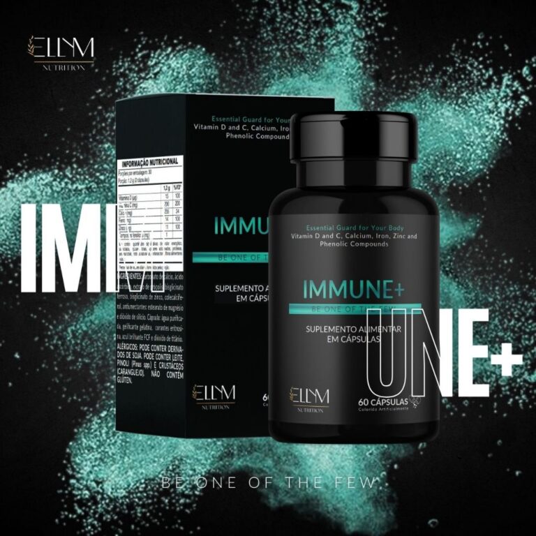 Immune+ 60 Cápsulas Ellym Nutrition Suplemento pa