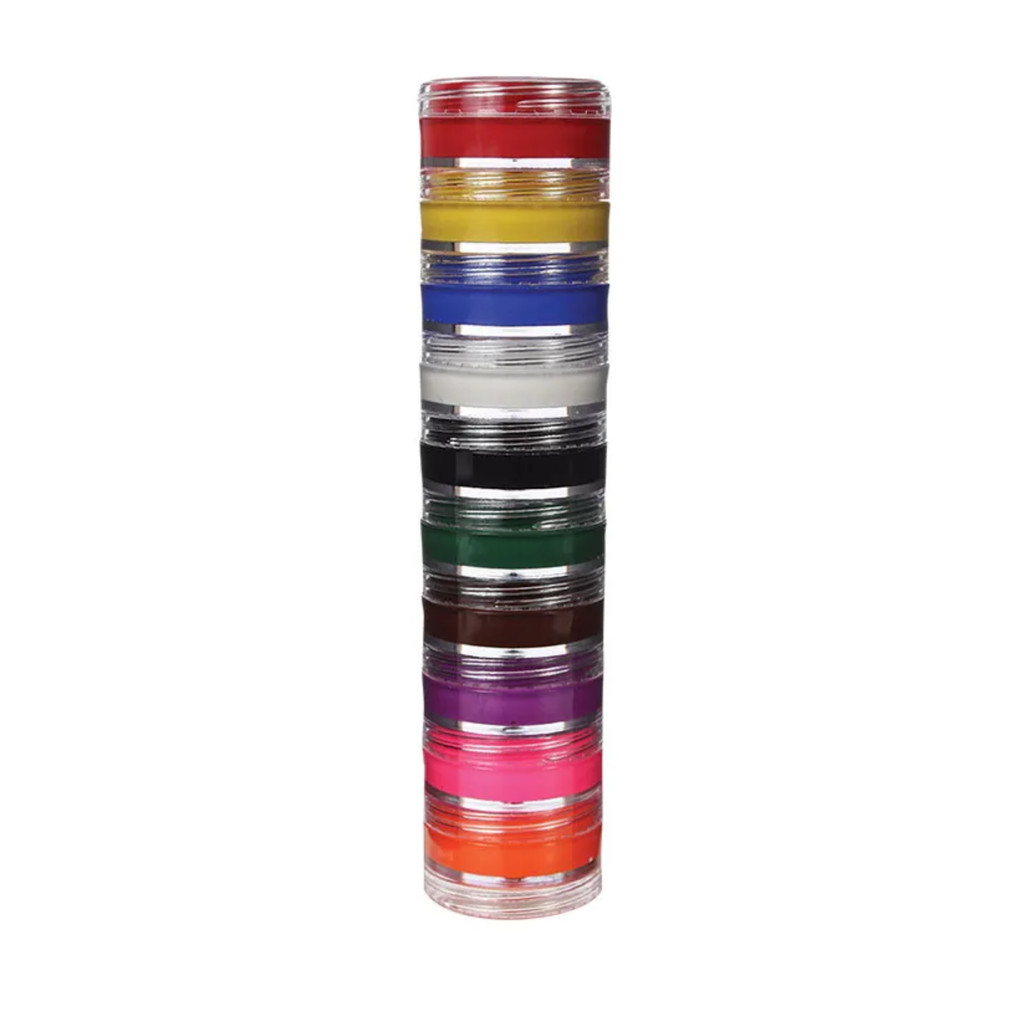 Tinta Facial Cremosa 10 Cores Color Make – 1 Kit Com 10 Cores