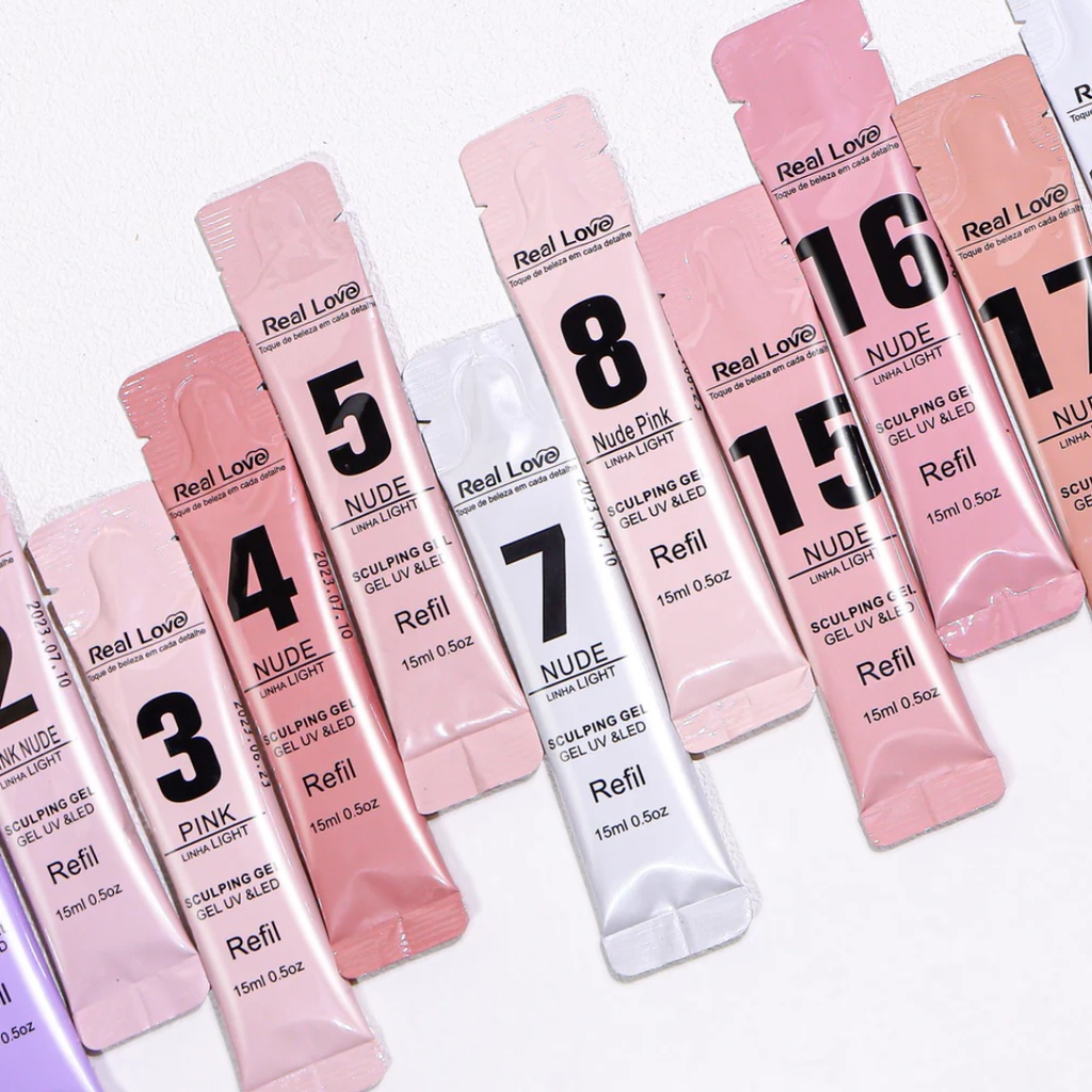 Refil Gel de Modelagem para Unhas Sculpting Gel Linha Light 15ml – Real Love