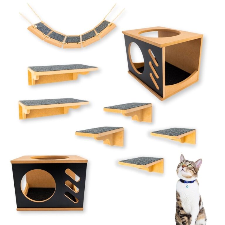 Playground Gato 9pçs Com Carpete Antiderrapante N