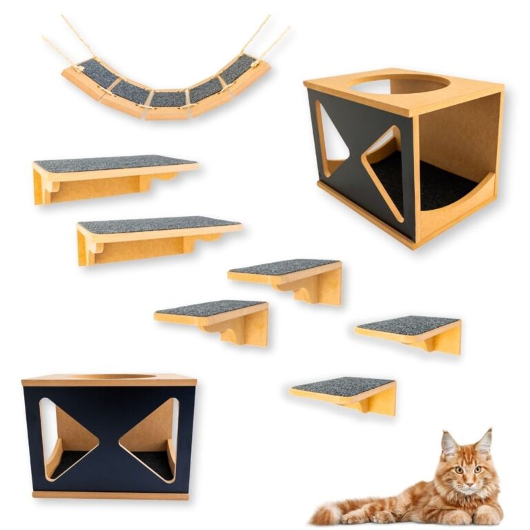 Playground Gato 9pçs Com Carpete Antiderrapante R