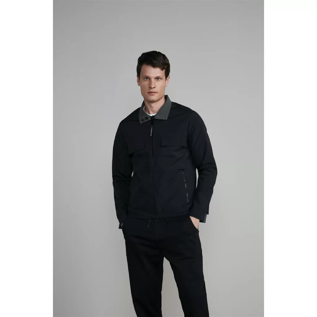 Jaqueta Dupla Face – Preto / Verde