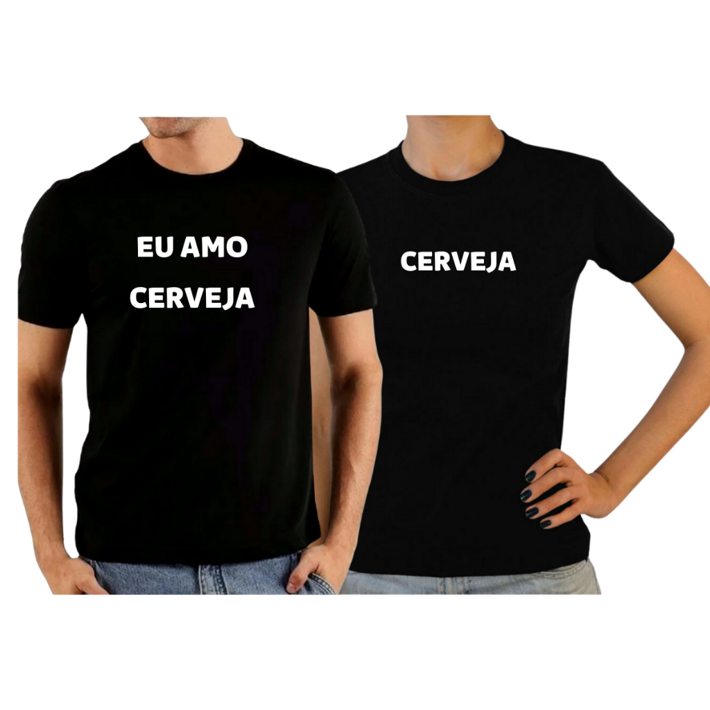 Conjunto Camisetas de Casal Camisas Para Casais Kit Casal LANÇAMENTO lançamento