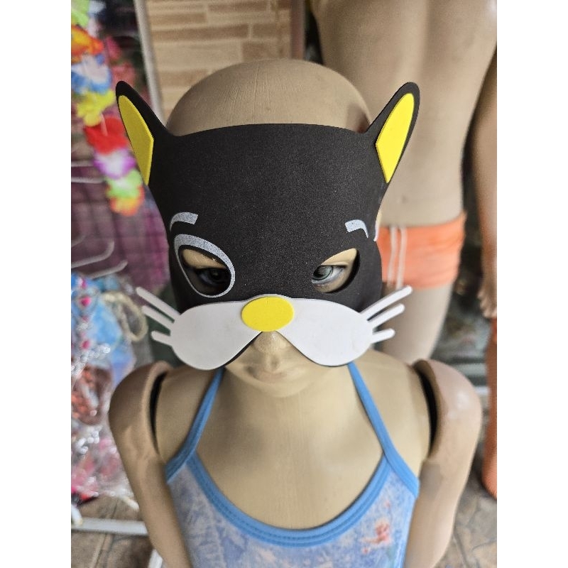 Carnaval festas aniversário máscara gatinho kit 3 unidades