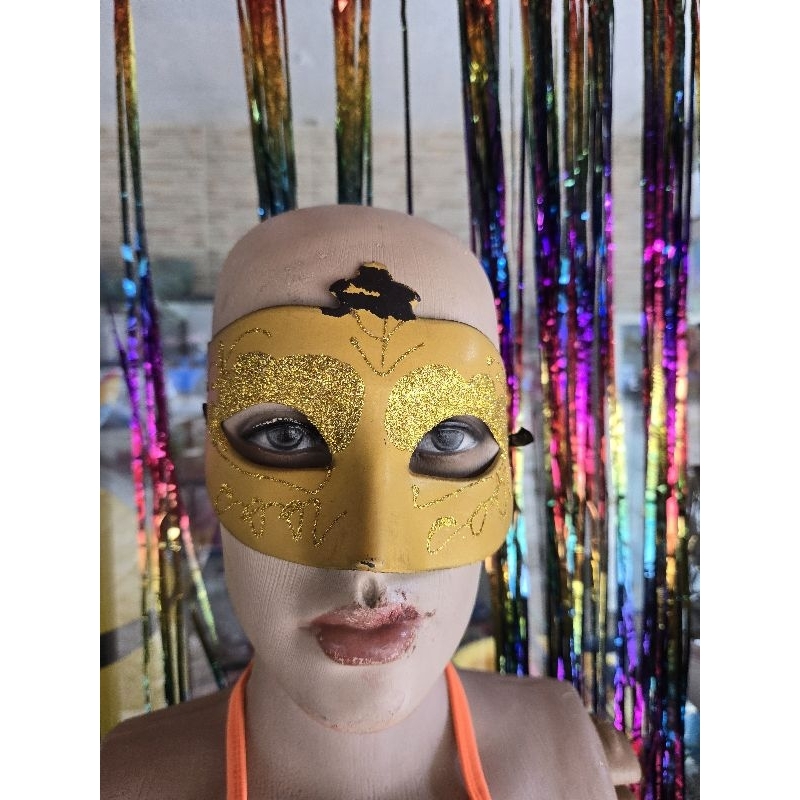 Carnaval festas aniversário máscara dourado
