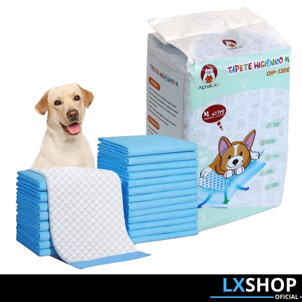 Tapete Higiênico para Cachorros com Superfície Macia  Ideal para Todas as Idades