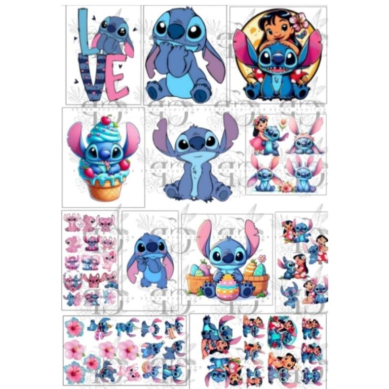 Kit de estampas infantil sublimática (PARA POLIÉ