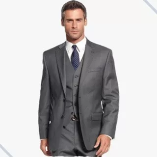 Terno Masculino de Microfibra Slim Leve, Confortá
