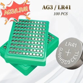Cartela 100 Unidades AG3 / LR41 Bateria Alcalina 1