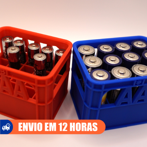 Caixa de armazenamento para pilhas AA e AAA Caixa 