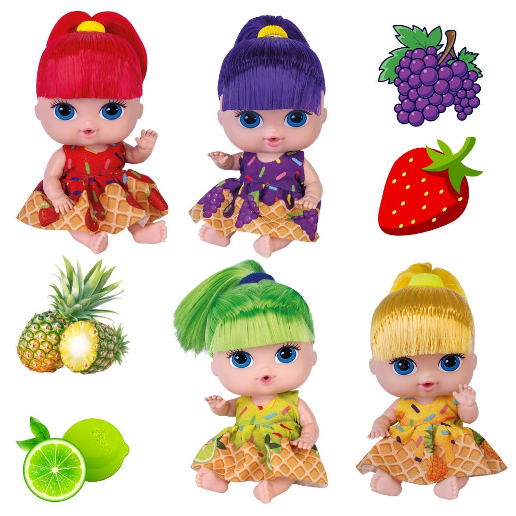 Boneca Coleção Sorvetinho Com Cheirinho de Fruta Bebe Brinquedo Menina – Super Toys