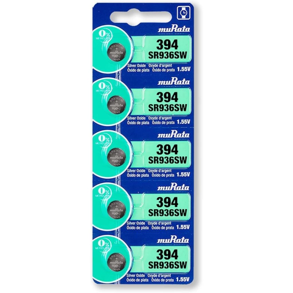 05 Bateria Relógio de pulso 394 SR936SW Murata 01 Cartela 5 un