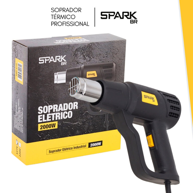 Soprador Térmico 2000W 600°C 2 Estágios Tempera