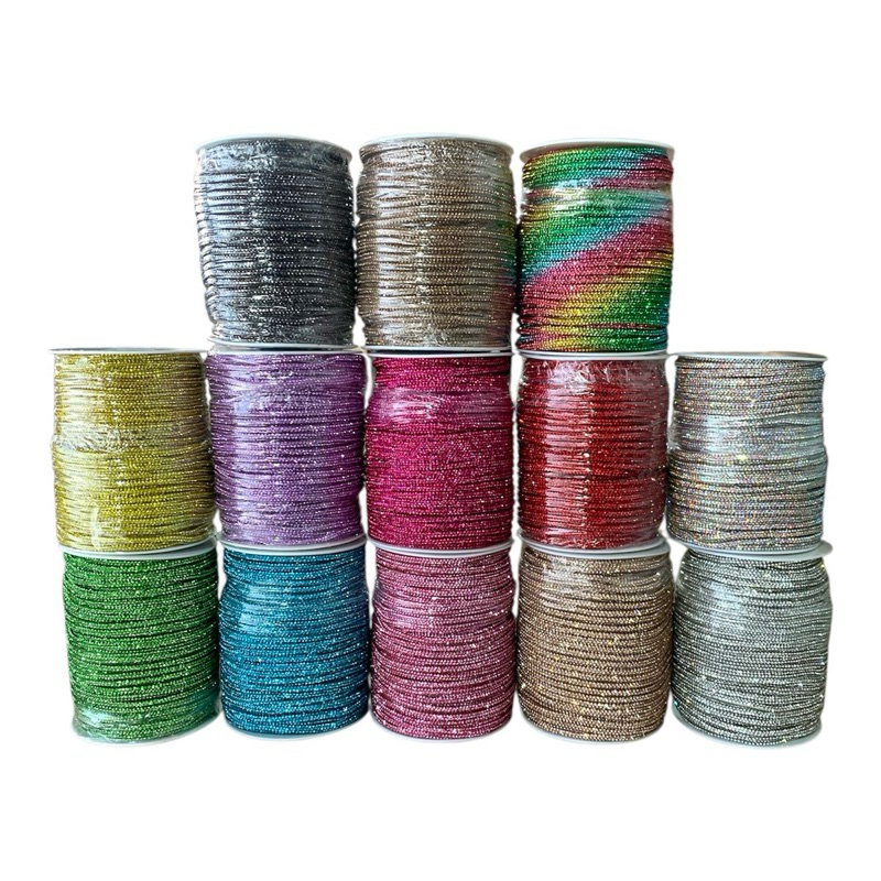 Tira/Tubo/Fio/Cordão/Cadarço Infinity Strass 4mm  – 1 Metro (Proprio Para Laços,Pulseiras,Tiaras,Cal