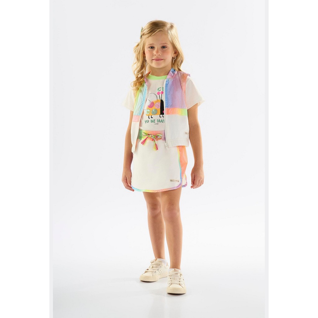 Colete Infantil para Menina em Moletom Sem Felpa Up Baby