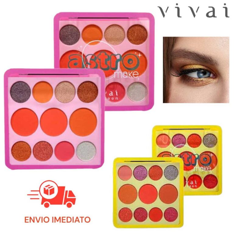 Vivai Paleta de Sombras Olhos AstroMake 12 cores V