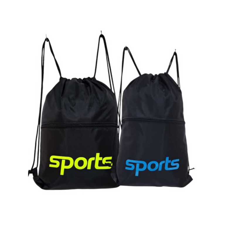 mochila saco en nylon para esportes academia chute