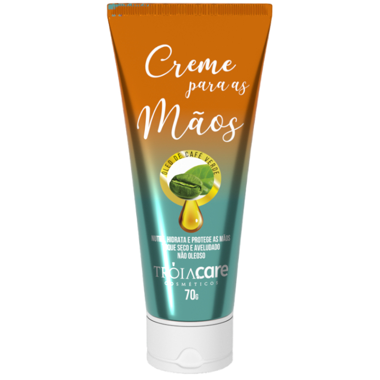 Creme para Mãos 60g Tróia Hair com Óleo de Caf