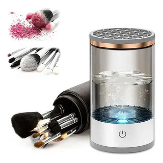 Limpador Pincel Esponja Maquiagem Elétrico 3 em 1