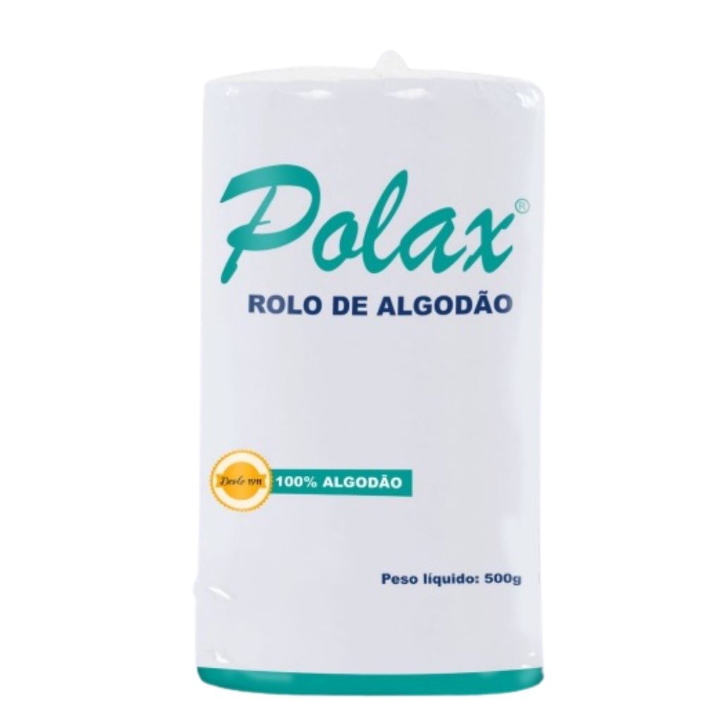Algodão Rolo Econômico Hidrófilo 100% Polax 500g