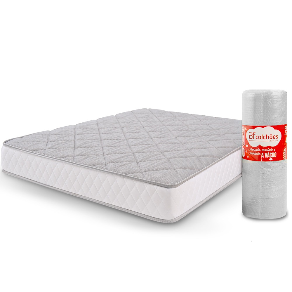 Colchão King Ortopédico de Espuma D45 a Vácuo 193x203cm BF Colchões