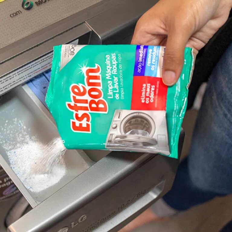 Limpa Máquina de Lavar Roupa Detergente em Pó  E