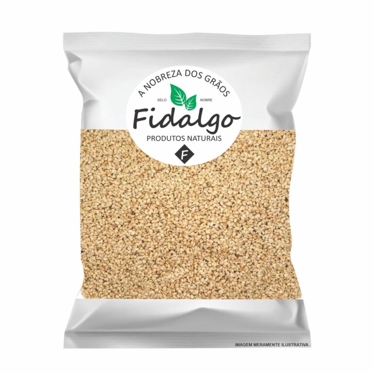 Gergelim Natural com Casca qualidade premium 500g 