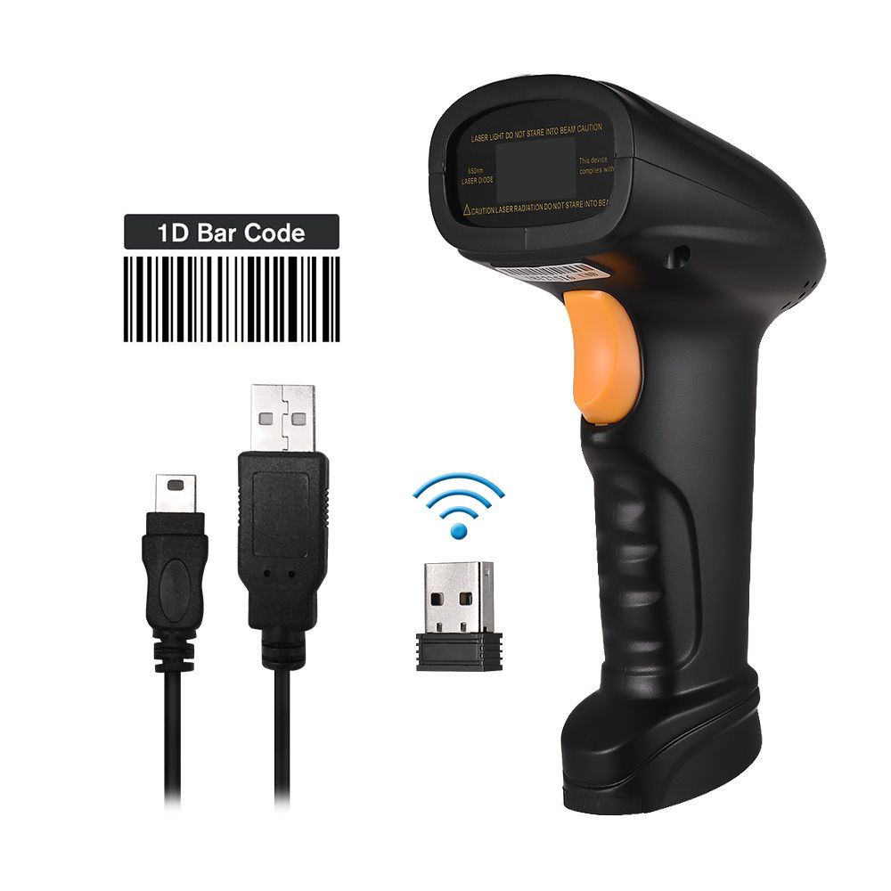 Leitor Código De Barras Laser Sem Fio Bipador USB Wireless